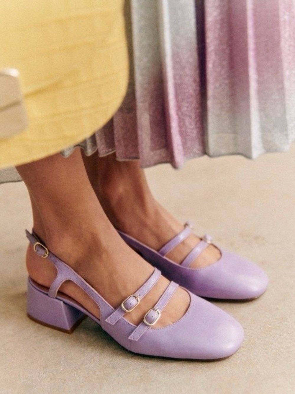 Sezane lilac shoes